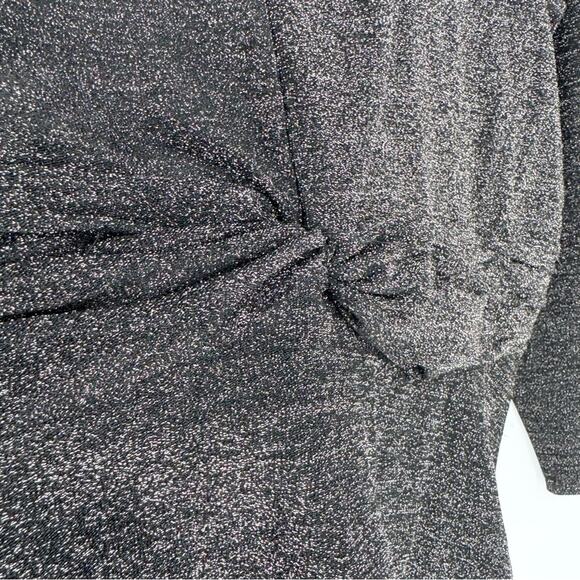 NWT Lane Bryant Twist-Front Shimmer Peplum Top Plus Sz 18/20 Cocktail Glam Bling - Picture 8 of 13